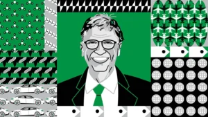 Illustration of Bill Gates from Forbes article