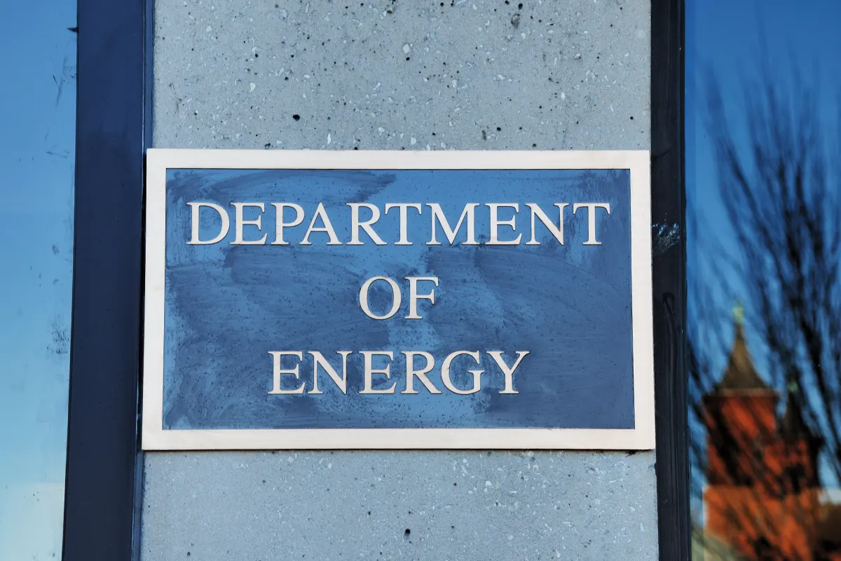 Department of Energy sign